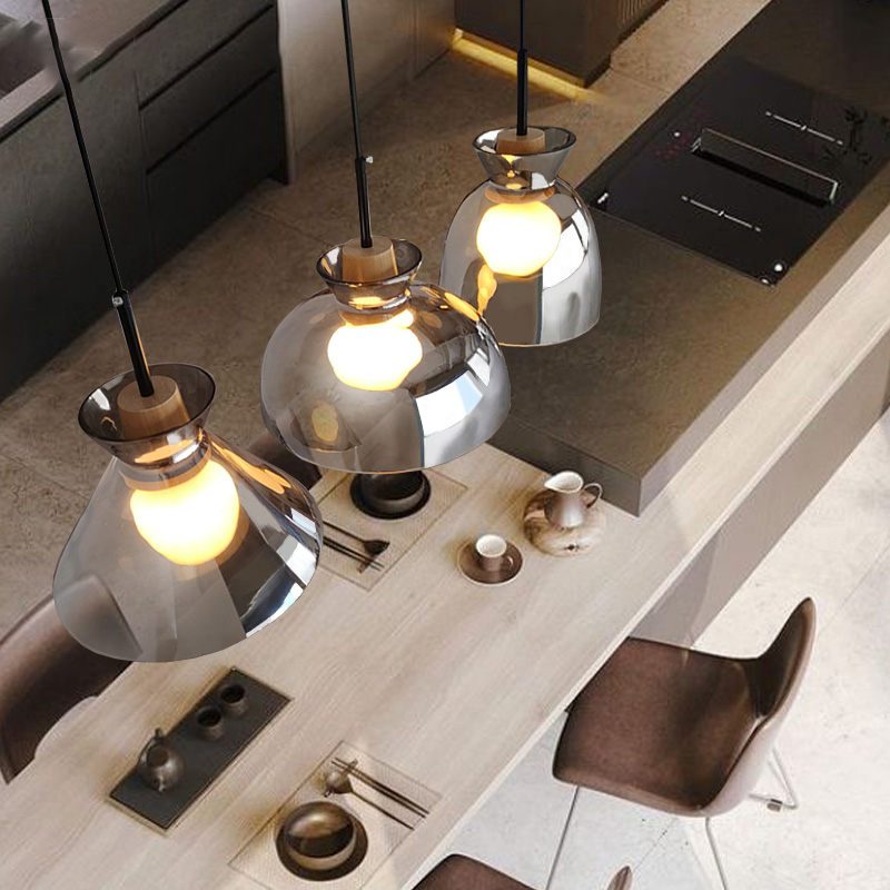 ペンダントライト 北欧 ガラス ダイニング おしゃれ 1灯 口金E26 LED対応 アイアン 金属 モダン シンプル デザイン 照明 天井照明 ライト 玄関 リビング 寝室 洗面所 居間 キッチン ダクトレール 引掛けシーリング 北欧