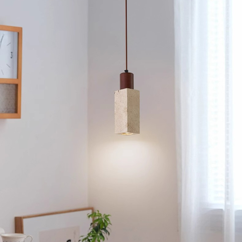 ペンダントライト 北欧 ダイニング 木 黄洞石 おしゃれ 1灯 口金E26 LED対応 モダン シンプル デザイン 照明 天井照明 シェードランプ ライト 玄関 リビング 寝室 洗面所 居間用 キッチン 簡単取付 引掛けシーリング おしゃれ ダクトレール