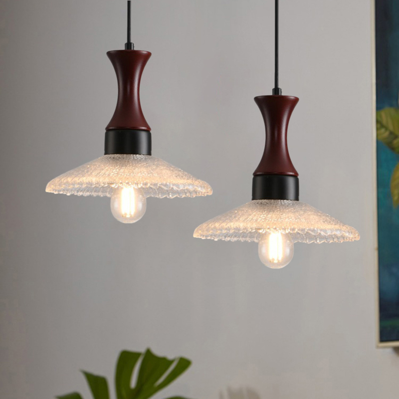 ペンダントライト 北欧 ガラス 木 ダイニング おしゃれ 1灯 口金E26 LED対応 アイアン 金属 モダン シンプル デザイン 照明 天井照明 ライト 玄関 リビング 寝室 洗面所 居間 キッチン ダクトレール 引掛けシーリング 北欧