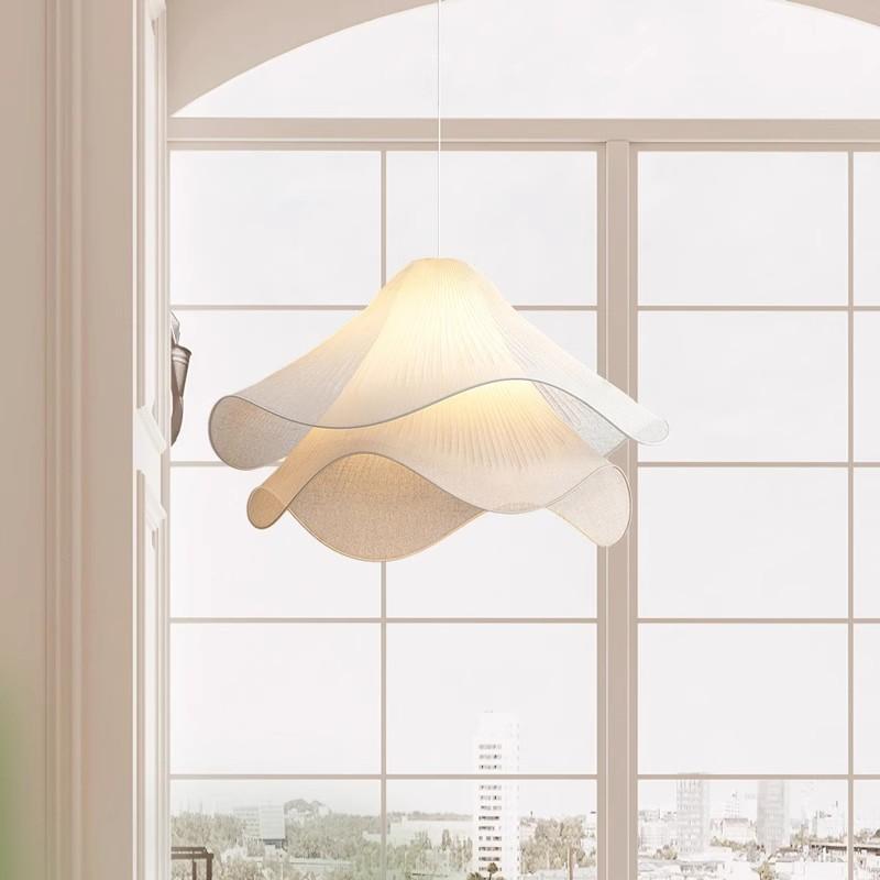 ペンダントライト ダイニング 北欧 布 1灯 E26 led モダン シンプル レトロ デザイン 天井照明 シェードランプ ライト 玄関 リビング トイレ 寝室 洗面所 居間用 キッチン 食卓用 ダクトレール用 可愛い 階段 玄関 小さい clear 自然