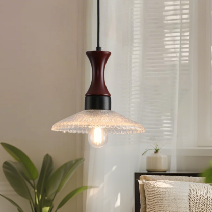ペンダントライト 北欧 ガラス 木 ダイニング おしゃれ 1灯 口金E26 LED対応 アイアン 金属 モダン シンプル デザイン 照明 天井照明 ライト 玄関 リビング 寝室 洗面所 居間 キッチン ダクトレール 引掛けシーリング 北欧