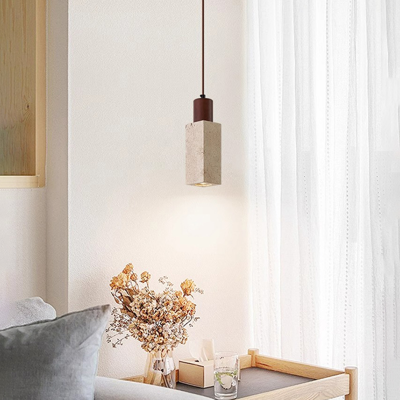 ペンダントライト 北欧 ダイニング 木 黄洞石 おしゃれ 1灯 口金E26 LED対応 モダン シンプル デザイン 照明 天井照明 シェードランプ ライト 玄関 リビング 寝室 洗面所 居間用 キッチン 簡単取付 引掛けシーリング おしゃれ ダクトレール