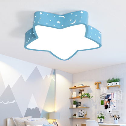 LED シーリングライト 6畳 8畳 10畳 星 月 調光調色 リモコン付き 子供部屋 常夜灯 引掛け対応 工事不要 照明器具 照明 電気 シンプル 可愛い 室内照明 台所 キッチン 幼稚園 学校 子供用 寝室 リビング ダイニング ベッドルーム
