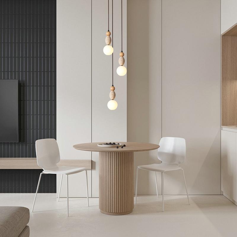 ペンダントライト 北欧 ダイニング 木 黄洞石 おしゃれ 1灯 口金E26 LED対応 モダン シンプル デザイン 照明 天井照明 シェードランプ ライト 玄関 リビング 寝室 洗面所 居間用 キッチン 簡単取付 引掛けシーリング おしゃれ ダクトレール