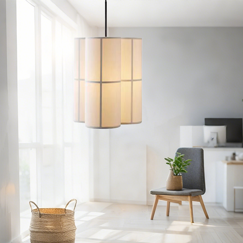 ペンダントライト おしゃれ 布 レトロ 1灯 吊下げ灯 和風 天井照明 間接照明 北欧 LED電球 洋風 キッチン 照明器具 トイレ 階段 引掛シーリング ダクトレール 電気 モダン シンプル リビング ダイニング インテリア照明 食卓 和室 癒やし 省エネ