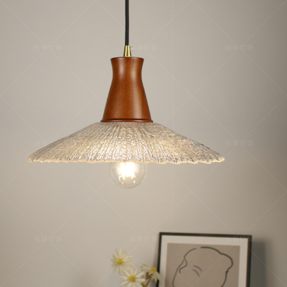 ペンダントライト おしゃれ ガラス 木 レトロ 1灯 吊下げ灯 天井照明 間接照明 北欧 LED電球 洋風 キッチン 照明器具 トイレ 階段 引掛シーリング ダクトレール 電気 モダン シンプル  リビング ダイニング インテリア照明 食卓 和室 癒やし 省エネ