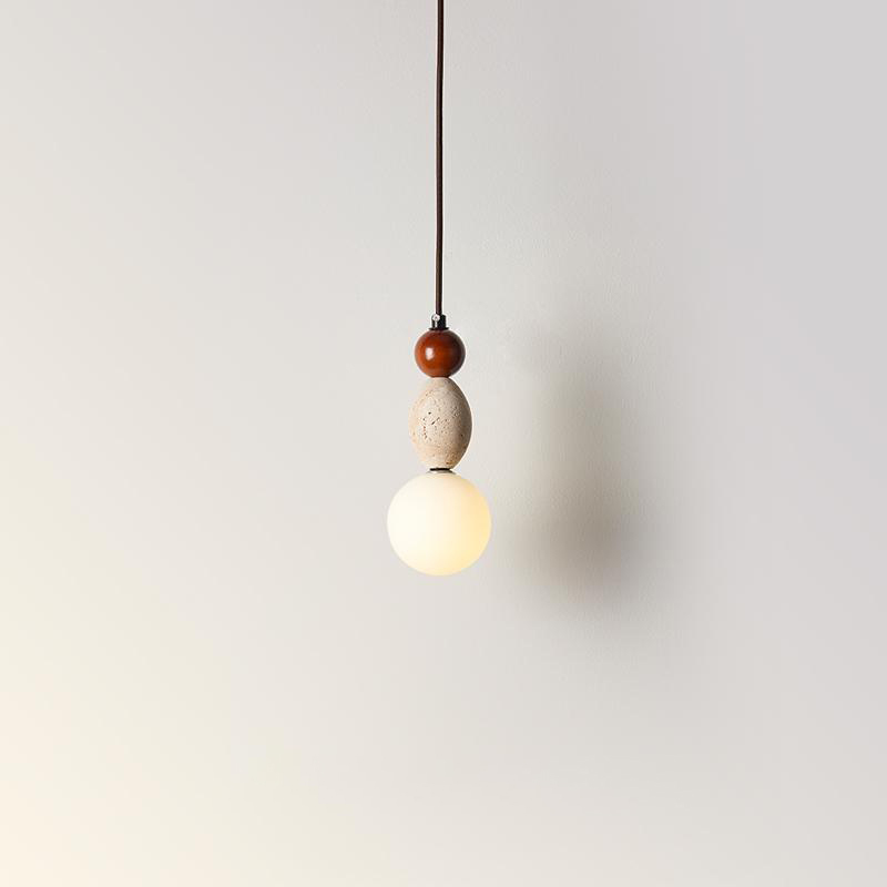 ペンダントライト 北欧 ダイニング 木 黄洞石 おしゃれ 1灯 口金E26 LED対応 モダン シンプル デザイン 照明 天井照明 シェードランプ ライト 玄関 リビング 寝室 洗面所 居間用 キッチン 簡単取付 引掛けシーリング おしゃれ ダクトレール