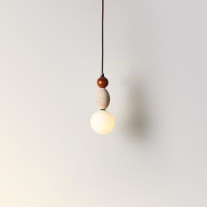 ペンダントライト 北欧 ダイニング 木 黄洞石 おしゃれ 1灯 口金E26 LED対応 モダン シンプル デザイン 照明 天井照明 シェードランプ ライト 玄関 リビング 寝室 洗面所 居間用 キッチン 簡単取付 引掛けシーリング おしゃれ ダクトレール