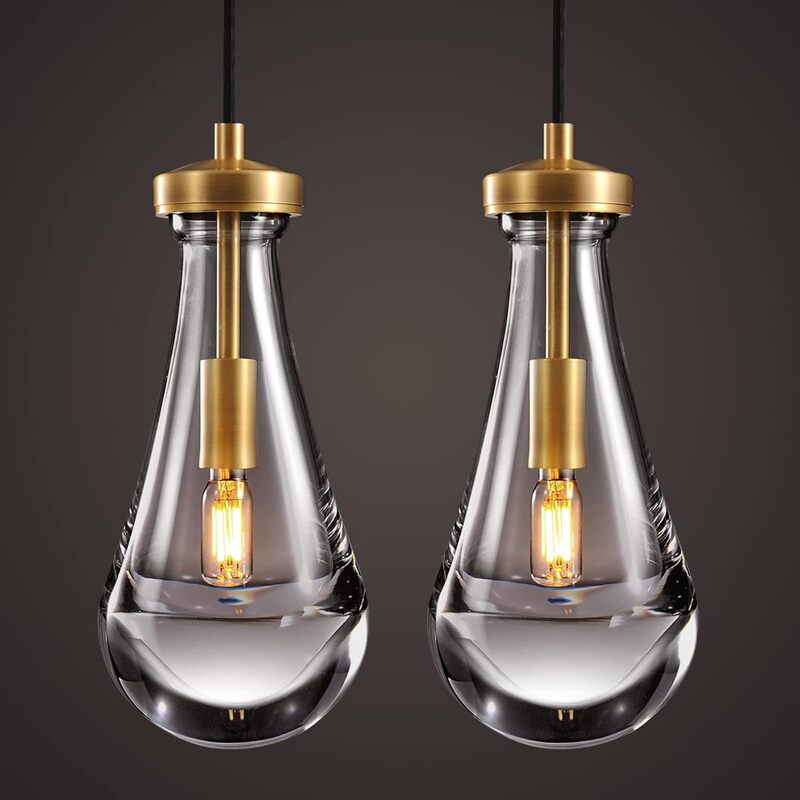 Aladdinlight ペンダントライト　ガラス　吊り下げ照明　ダイニング ３色