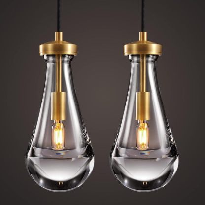 Aladdinlight ペンダントライト　ガラス　吊り下げ照明　ダイニング ３色