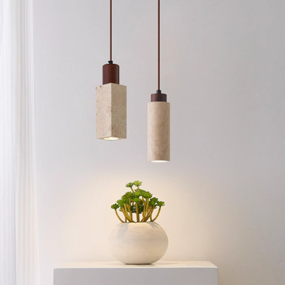 ペンダントライト 北欧 ダイニング 木 黄洞石 おしゃれ 1灯 口金E26 LED対応 モダン シンプル デザイン 照明 天井照明 シェードランプ ライト 玄関 リビング 寝室 洗面所 居間用 キッチン 簡単取付 引掛けシーリング おしゃれ ダクトレール