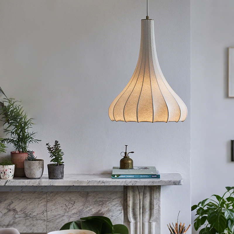 ペンダントライト ダイニング 北欧 シルク 織物 ダクトレール用