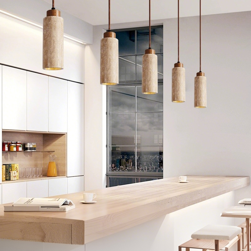ペンダントライト 北欧 ダイニング 木 黄洞石 おしゃれ 1灯 口金E26 LED対応 モダン シンプル デザイン 照明 天井照明 シェードランプ ライト 玄関 リビング 寝室 洗面所 居間用 キッチン 簡単取付 引掛けシーリング おしゃれ ダクトレール