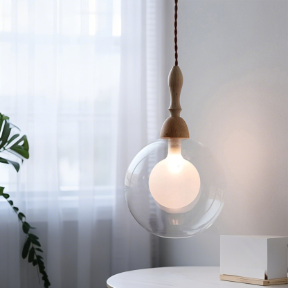 ペンダントライト ダイニング  北欧 ガラス 木 ダクトレール用 アイアン 筒型 1灯 G9口金 led モダン シンプル レトロ デザイン 天井照明 シェードランプ  ライト 玄関 リビング  トイレ 寝室 洗面所 居間用 キッチン 食卓用  可愛い 階段 和風 ボール 光 影