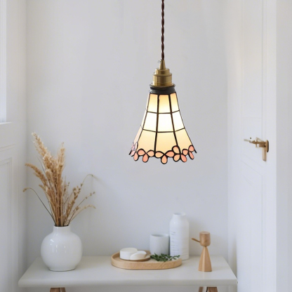 ペンダントライト ダイニング  北欧 ガラス ダクトレール用 花びら 傘 1灯 E26口金 led モダン シンプル レトロ デザイン 天井照明 シェードランプ  ライト 玄関 リビング  トイレ 寝室 洗面所 居間用 キッチン 食卓用  可愛い 階段 和風 ピンク 光 影 雰囲気