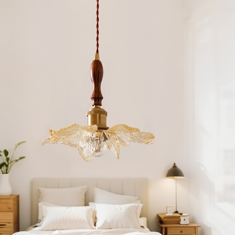 ペンダントライト 北欧 ダイニング ガラス 花 花びら スチール おしゃれ 1灯 口金E26 LED対応 モダン シンプル デザイン 照明 天井照明 子供部屋 玄関 リビング 寝室 洗面所 居間用 キッチン 簡単取付 引掛けシーリング ダクトレール