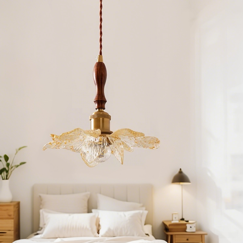 ペンダントライト 北欧 ダイニング ガラス 花 花びら スチール おしゃれ 1灯 口金E26 LED対応 モダン シンプル デザイン 照明 天井照明 子供部屋 玄関 リビング 寝室 洗面所 居間用 キッチン 簡単取付 引掛けシーリング ダクトレール