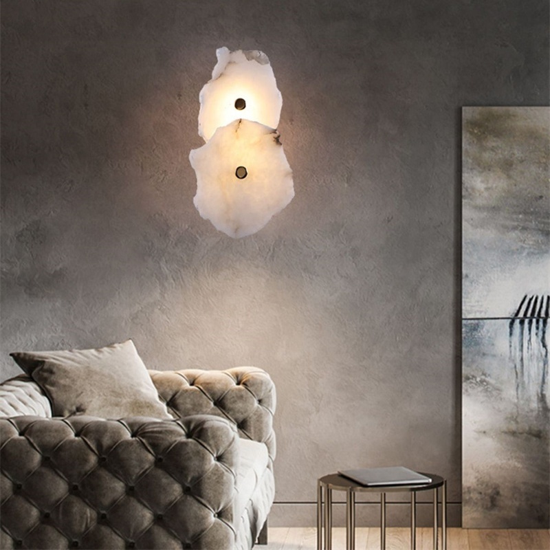 Crystal Hotel ウォールライト ブラケットライト 大理石調ストーン インテリア 天然石 おしゃれ LED光源内蔵 電球色