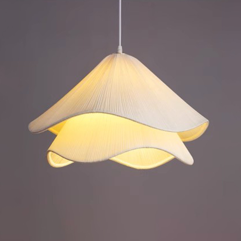 ペンダントライト ダイニング 北欧 布 1灯 E26 led モダン シンプル レトロ デザイン 天井照明 シェードランプ ライト 玄関 リビング トイレ 寝室 洗面所 居間用 キッチン 食卓用 ダクトレール用 可愛い 階段 玄関 小さい clear 自然