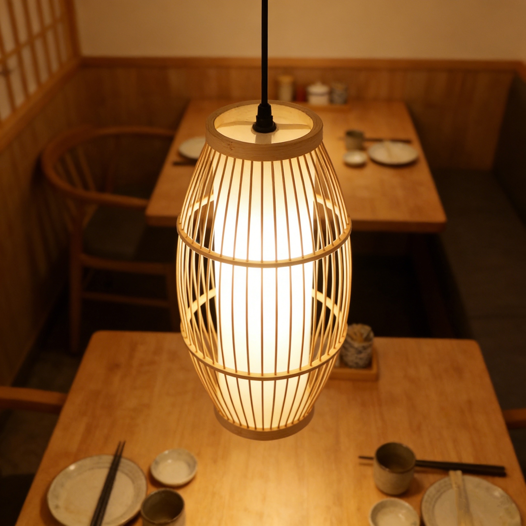 竹編み 和風 和室 アジアン ペンダントライト レトロ 天井照明 LED対応 3タイプ 天然素材