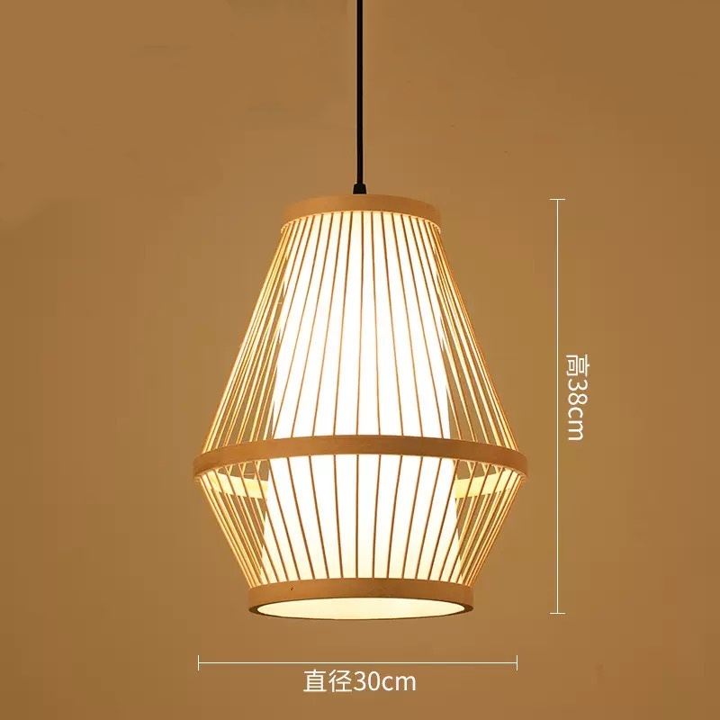 竹編み 和風 和室 アジアン ペンダントライト レトロ 天井照明 LED対応 3タイプ 天然素材