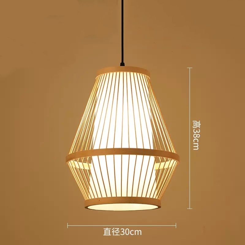 竹編み 和風 和室 アジアン ペンダントライト レトロ 天井照明 LED対応 3タイプ 天然素材