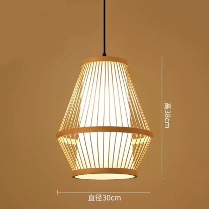 竹編み 和風 和室 アジアン ペンダントライト レトロ 天井照明 LED対応 3タイプ 天然素材
