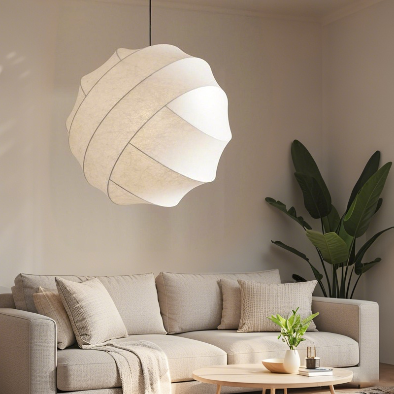 ペンダントライト ダイニング E26 LED 和風 人工生糸 インテリア照明 北欧 ヴィンテージ カフェ キッチン レトロ 廊下 おしゃれ 和風 モダン 和モダン 月 蚕糸 侘び寂び 寝室 レストラン 書斎 民宿 復古 創意 田園 8畳 10畳 12畳