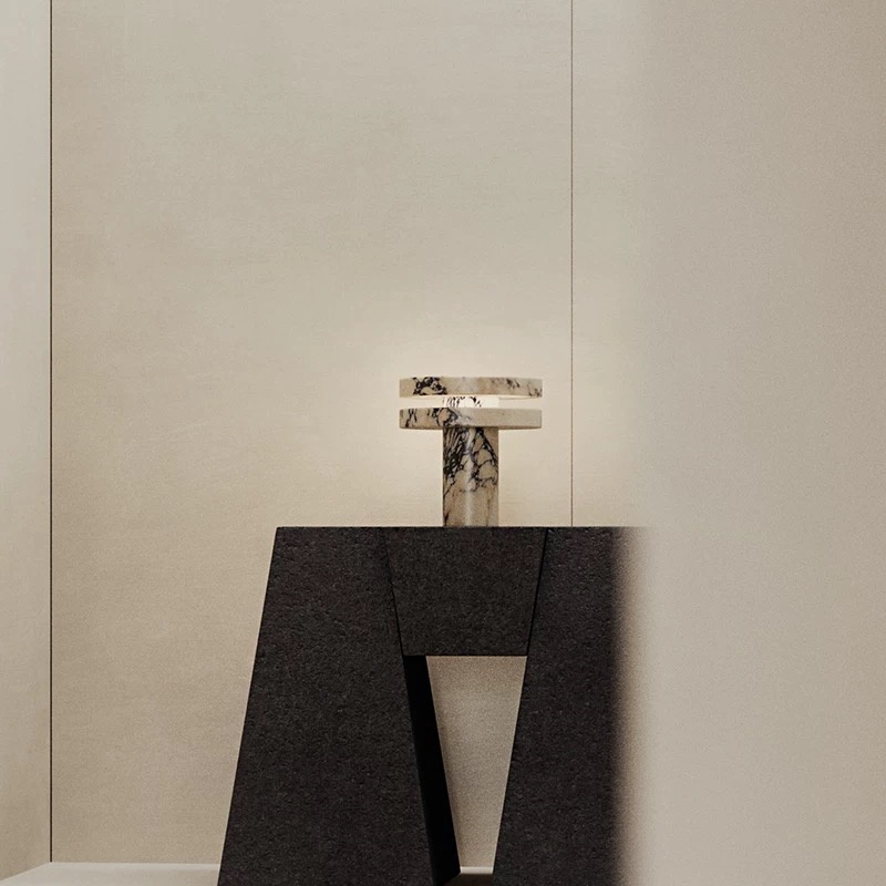 テーブルライト おしゃれ 天然大理石 マーブル ベッドライト 寝室 LED対応 間接照明 ホテル インテリア