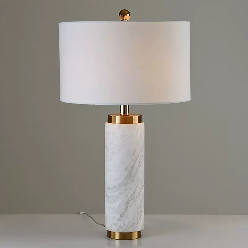 Crystal Hotel テーブルライト おしゃれ 天然大理石 マーブル ガラス ベッドライト 寝室 LED対応 間接照明 ホテル インテリア