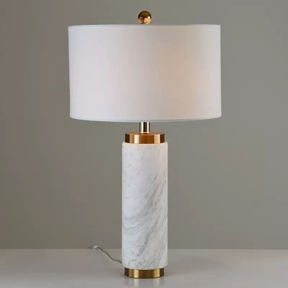 Crystal Hotel テーブルライト おしゃれ 天然大理石 マーブル ガラス ベッドライト 寝室 LED対応 間接照明 ホテル インテリア