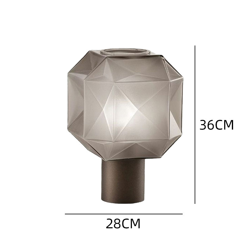 Crystal Hotel テーブルライト おしゃれ ガラス アイアン ベッドライト 寝室 LED対応 間接照明 ホテル インテリア