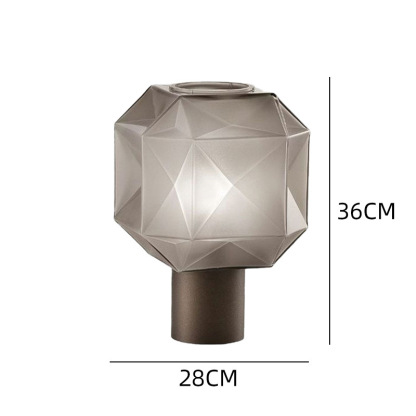 Crystal Hotel テーブルライト おしゃれ ガラス アイアン ベッドライト 寝室 LED対応 間接照明 ホテル インテリア