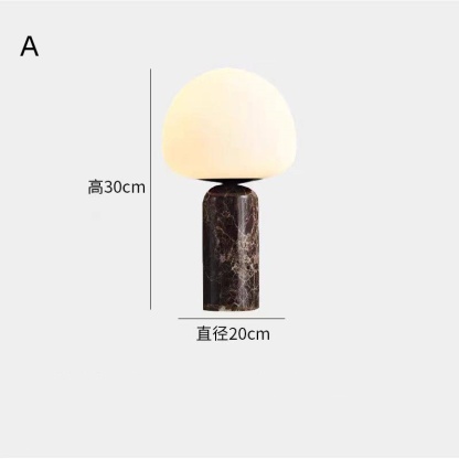 Crystal Hotel テーブルライト おしゃれ 天然大理石 マーブル ガラス ベッドライト 寝室 LED対応 間接照明 ホテル インテリア