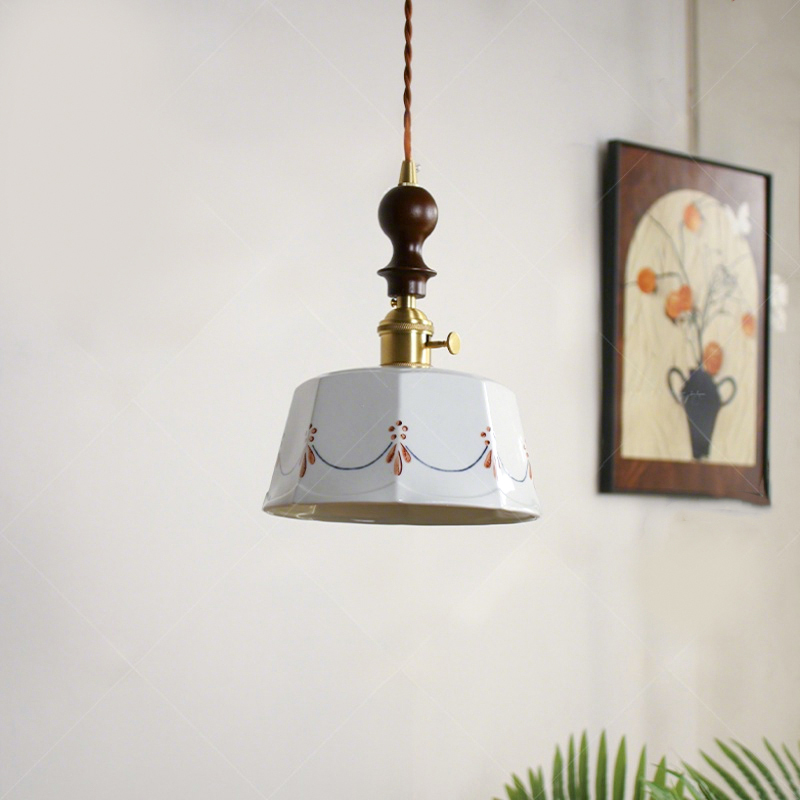 ペンダントライト おしゃれ ガラス レトロ 木 1灯 吊下げ灯 天井照明 間接照明 北欧 LED電球 洋風 キッチン 照明器具 トイレ 階段 引掛シーリング ダクトレール 電気 モダン シンプル かわいい リビング ダイニング インテリア照明 食卓 和室 癒やし 省エネ