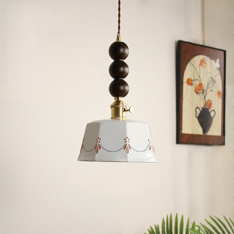 ペンダントライト おしゃれ ガラス レトロ 木 1灯 吊下げ灯 天井照明 間接照明 北欧 LED電球 洋風 キッチン 照明器具 トイレ 階段 引掛シーリング ダクトレール 電気 モダン シンプル かわいい リビング ダイニング インテリア照明 食卓 和室 癒やし 省エネ