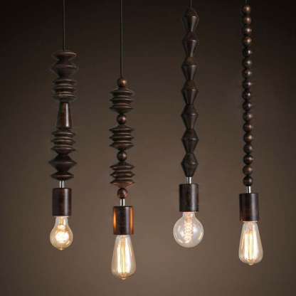 ペンダントライト ダイニング  北欧 木 胡桃色 ダクトレール用 アイアン 積み木 1灯 E26口金 led モダン シンプル レトロ デザイン 天井照明 シェードランプ  ライト 玄関 リビング  トイレ 寝室 洗面所 居間用 キッチン 食卓用  可愛い 階段 和風 ブロック