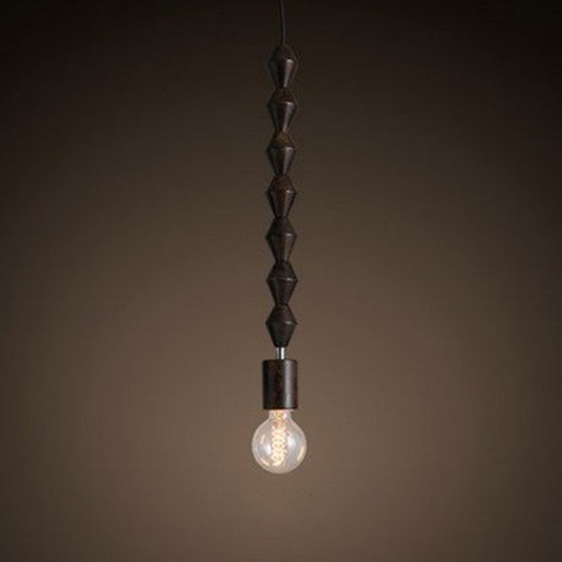 ペンダントライト ダイニング  北欧 木 胡桃色 ダクトレール用 アイアン 積み木 1灯 E26口金 led モダン シンプル レトロ デザイン 天井照明 シェードランプ  ライト 玄関 リビング  トイレ 寝室 洗面所 居間用 キッチン 食卓用  可愛い 階段 和風 ブロック