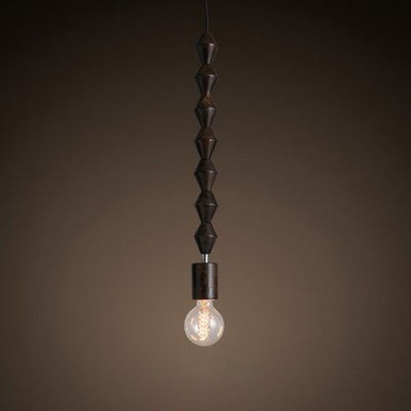 ペンダントライト ダイニング  北欧 木 胡桃色 ダクトレール用 アイアン 積み木 1灯 E26口金 led モダン シンプル レトロ デザイン 天井照明 シェードランプ  ライト 玄関 リビング  トイレ 寝室 洗面所 居間用 キッチン 食卓用  可愛い 階段 和風 ブロック