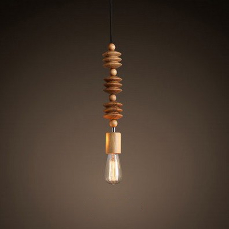 ペンダントライト ダイニング  北欧 木 胡桃色 ダクトレール用 アイアン 積み木 1灯 E26口金 led モダン シンプル レトロ デザイン 天井照明 シェードランプ  ライト 玄関 リビング  トイレ 寝室 洗面所 居間用 キッチン 食卓用  可愛い 階段 和風 ブロック