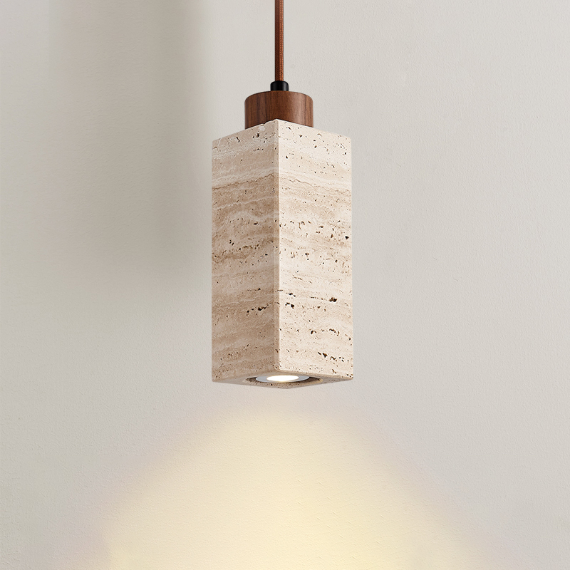 ペンダントライト 北欧 ダイニング 木 黄洞石 おしゃれ 1灯 口金E26 LED対応 モダン シンプル デザイン 照明 天井照明 シェードランプ ライト 玄関 リビング 寝室 洗面所 居間用 キッチン 簡単取付 引掛けシーリング おしゃれ ダクトレール