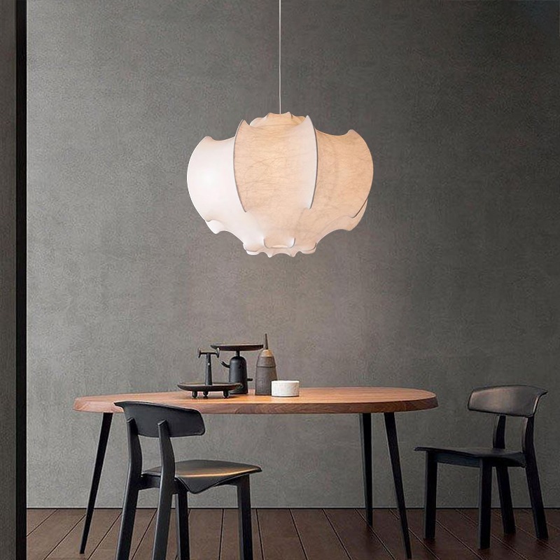 ペンダントライト ダイニング E26 LED 和風 人工生糸 インテリア照明 北欧 ヴィンテージ カフェ キッチン レトロ 廊下 おしゃれ 和風 レトロ モダン 和モダン 月