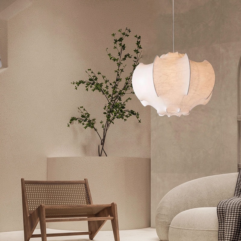 ペンダントライト ダイニング E26 LED 和風 人工生糸 インテリア照明 北欧 ヴィンテージ カフェ キッチン レトロ 廊下 おしゃれ 和風 レトロ モダン 和モダン 月