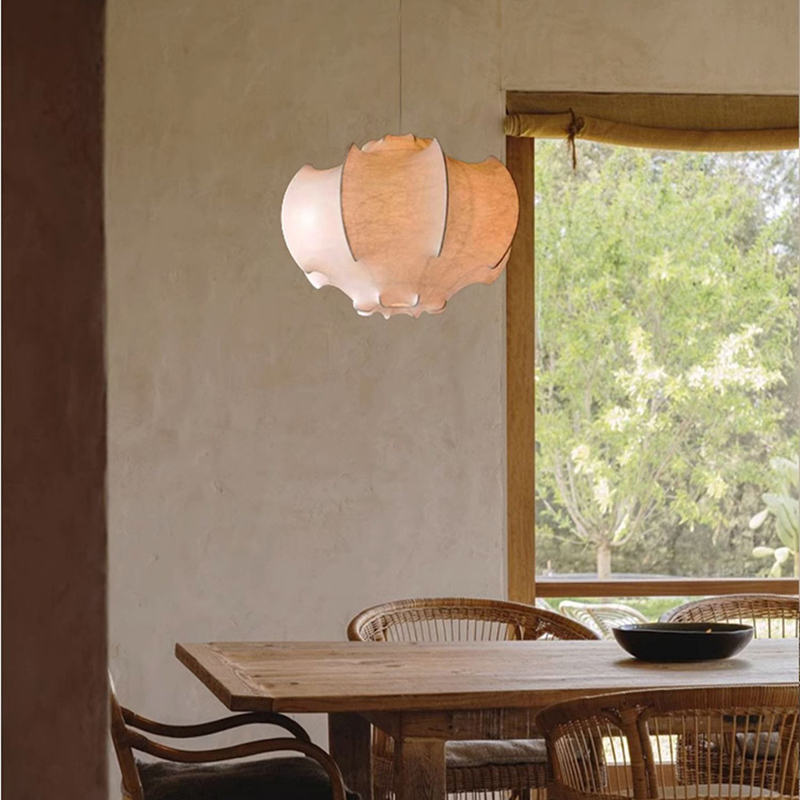 ペンダントライト ダイニング E26 LED 和風 人工生糸 インテリア照明 北欧 ヴィンテージ カフェ キッチン レトロ 廊下 おしゃれ 和風 レトロ モダン 和モダン 月