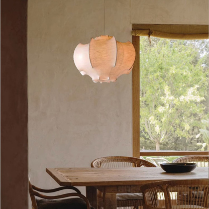 ペンダントライト ダイニング E26 LED 和風 人工生糸 インテリア照明 北欧 ヴィンテージ カフェ キッチン レトロ 廊下 おしゃれ 和風 レトロ モダン 和モダン 月