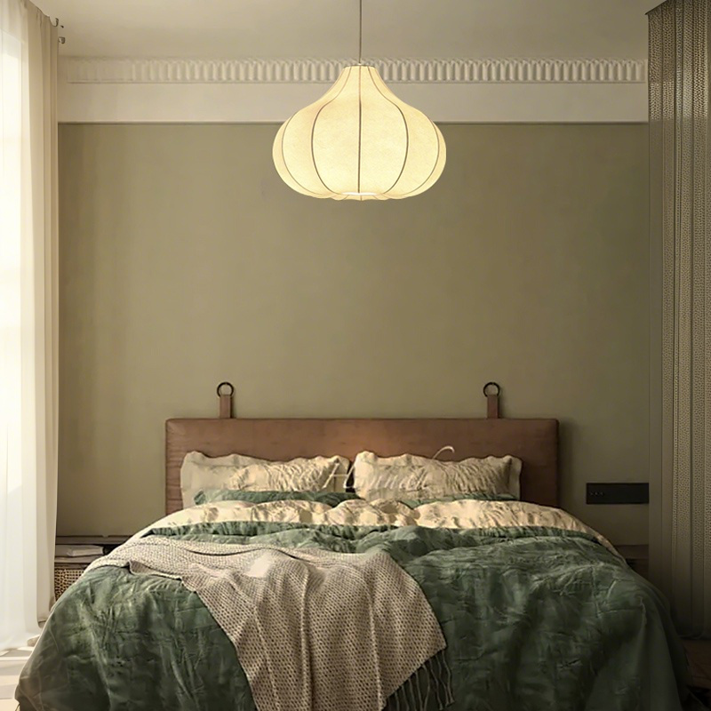 ペンダントライト ダイニング E26 LED 和風 人工生糸 インテリア照明 北欧 ヴィンテージ カフェ キッチン レトロ 廊下 おしゃれ 和風 レトロ モダン 和モダン 月