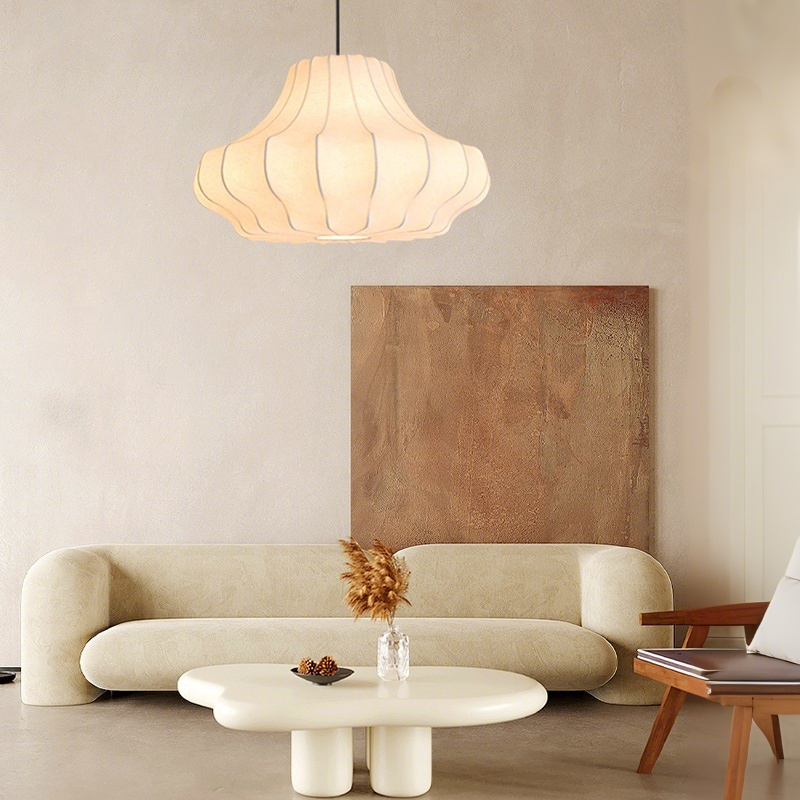 ペンダントライト ダイニング E26 LED 和風 人工生糸 インテリア照明 北欧 ヴィンテージ カフェ キッチン レトロ 廊下 おしゃれ 和風 レトロ モダン 和モダン 月