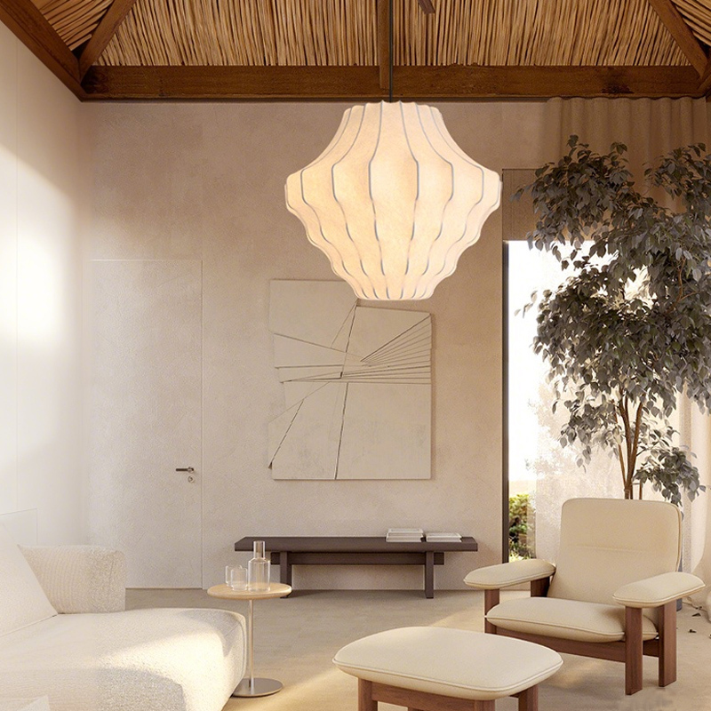 ペンダントライト ダイニング E26 LED 和風 人工生糸 インテリア照明 北欧 ヴィンテージ カフェ キッチン レトロ 廊下 おしゃれ 和風 レトロ モダン 和モダン 月