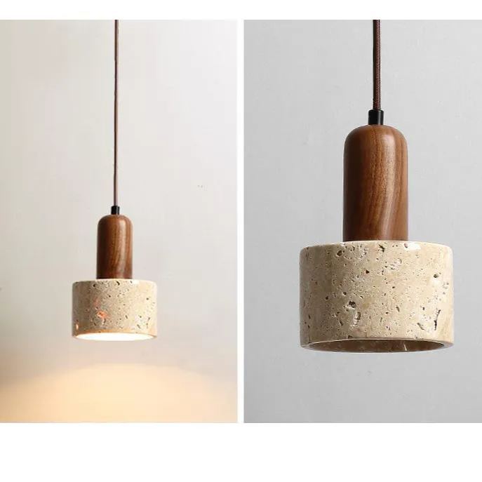 ペンダントライト 北欧 おしゃれ ダイニング 黄洞石 木 おしゃれ 1灯 口金E26 LED対応 モダン シンプル 照明 天井照明 シェードランプ 玄関 リビング 寝室 洗面所 居間用 キッチン 簡単取付 引掛けシーリング ダクトレール