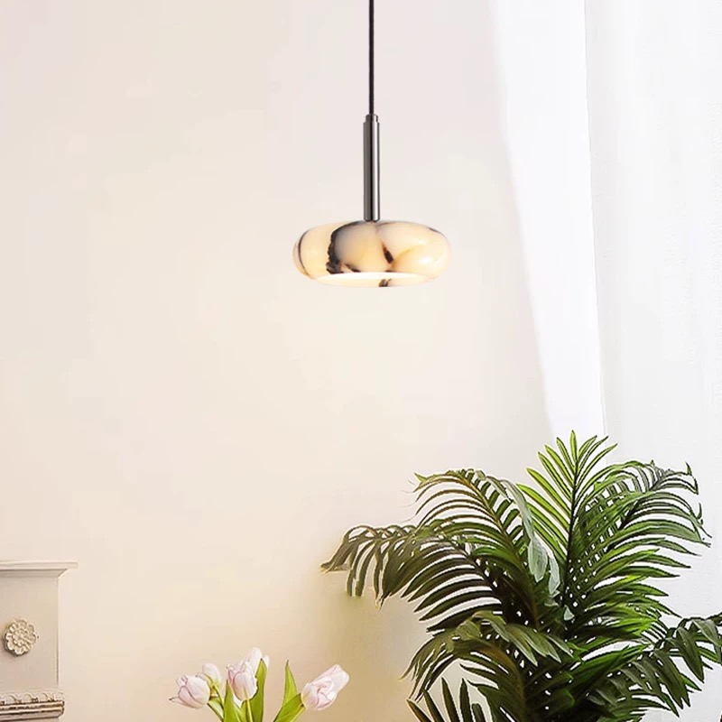 ペンダントライト 大理石 天然の石 ダイニング レトロで和モダンな吊り下げ照明